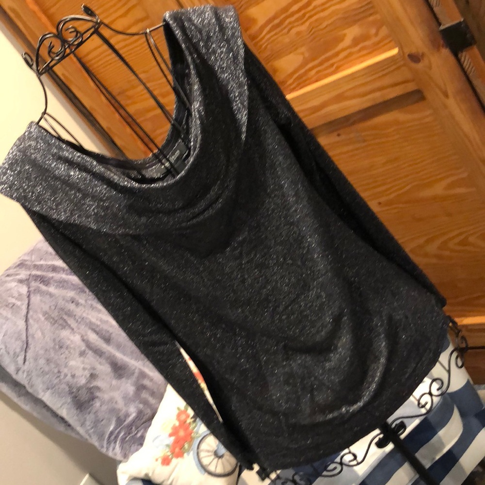 WHBM Shimmery Off-Shoulder Top